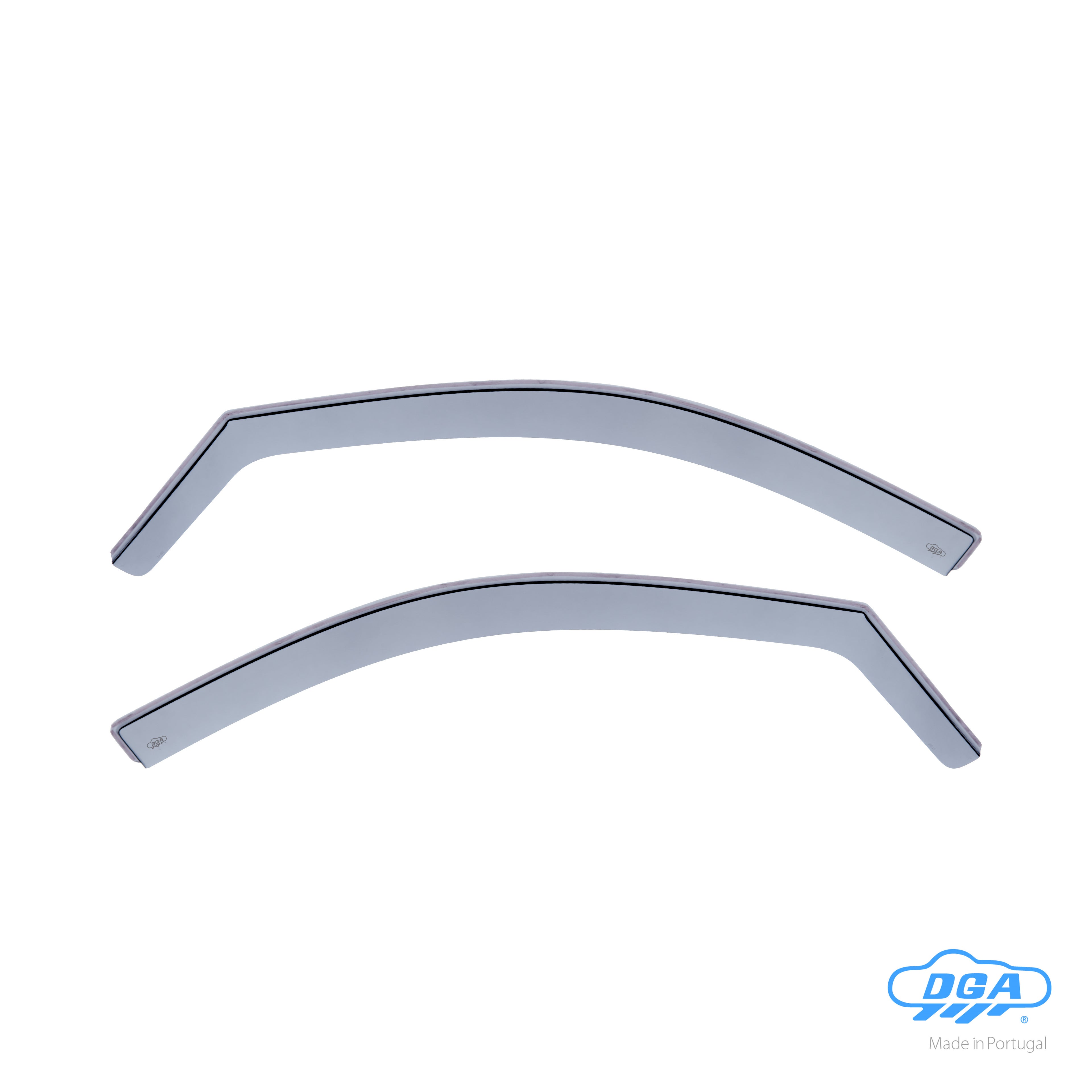 Set deflettori aria anteriori ad incastro, tipo lungo - compatibile per Smart Forfour (11/14>07/22)