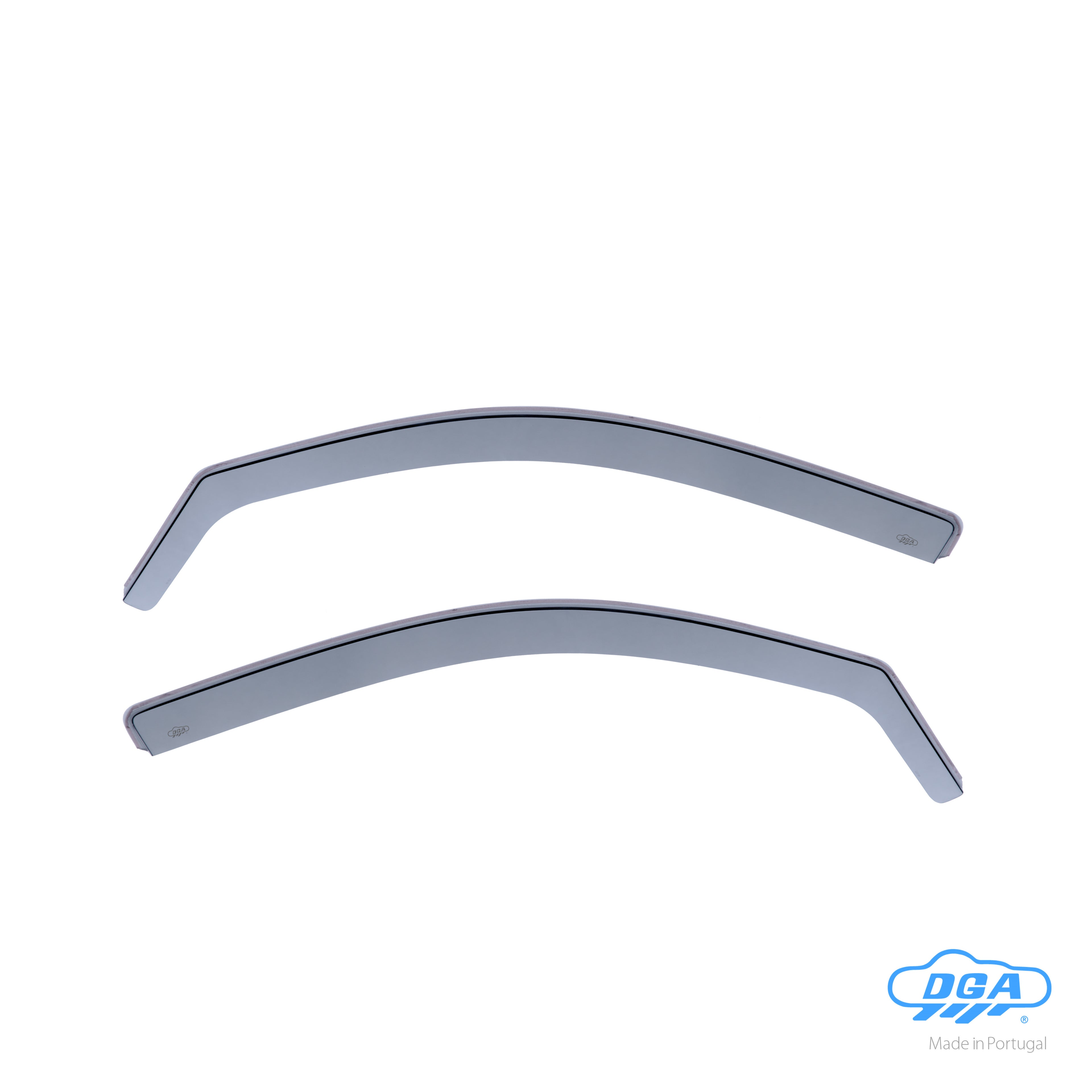 Set deflettori aria anteriori ad incastro, tipo lungo - compatibile per Toyota Hilux Pick-Up (06/16>09/20) Double Cab