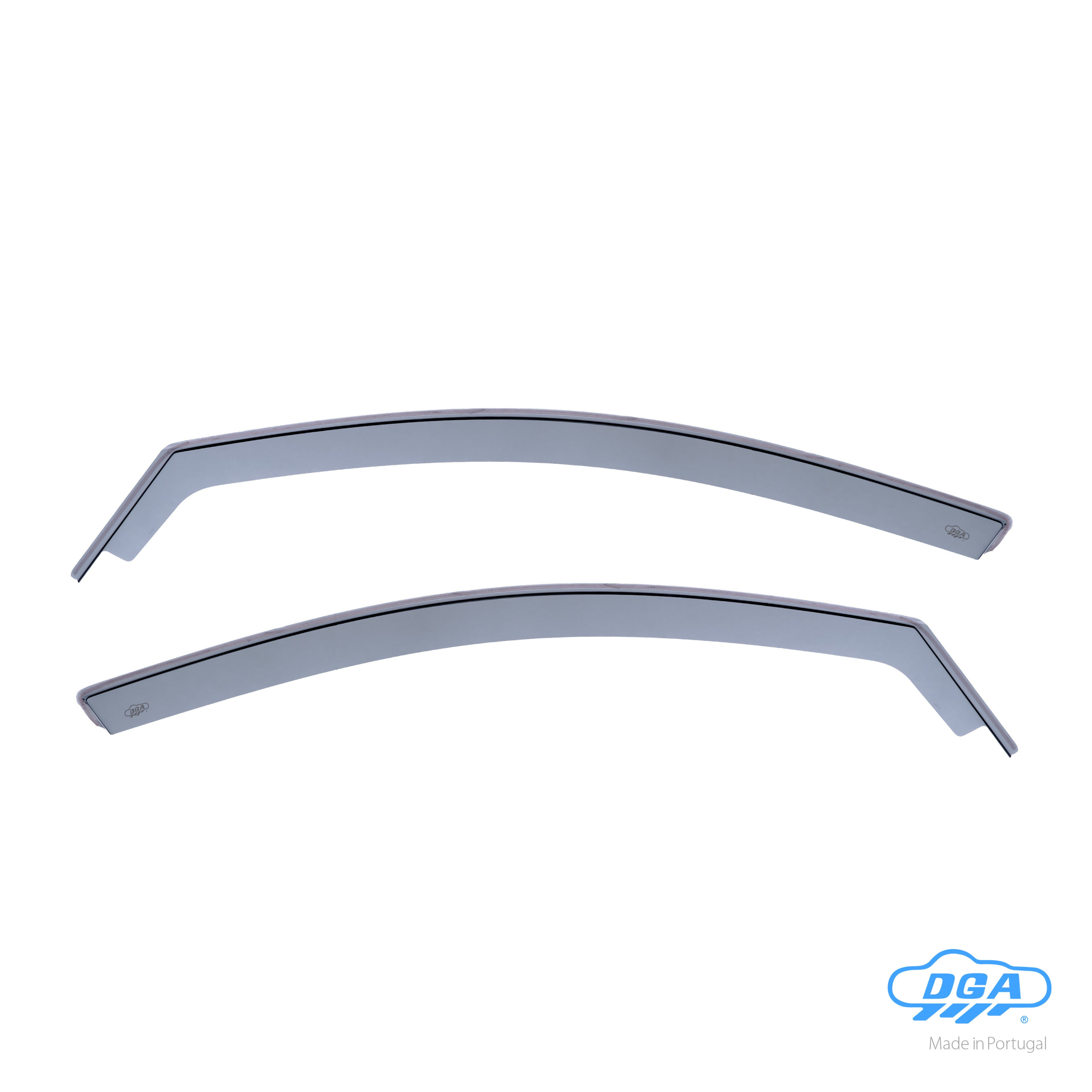 Set deflettori aria anteriori ad incastro, tipo lungo - compatibile per Volvo V70 sw (05/07>09/16) - Volvo XC70 sw (05/07>09/16)