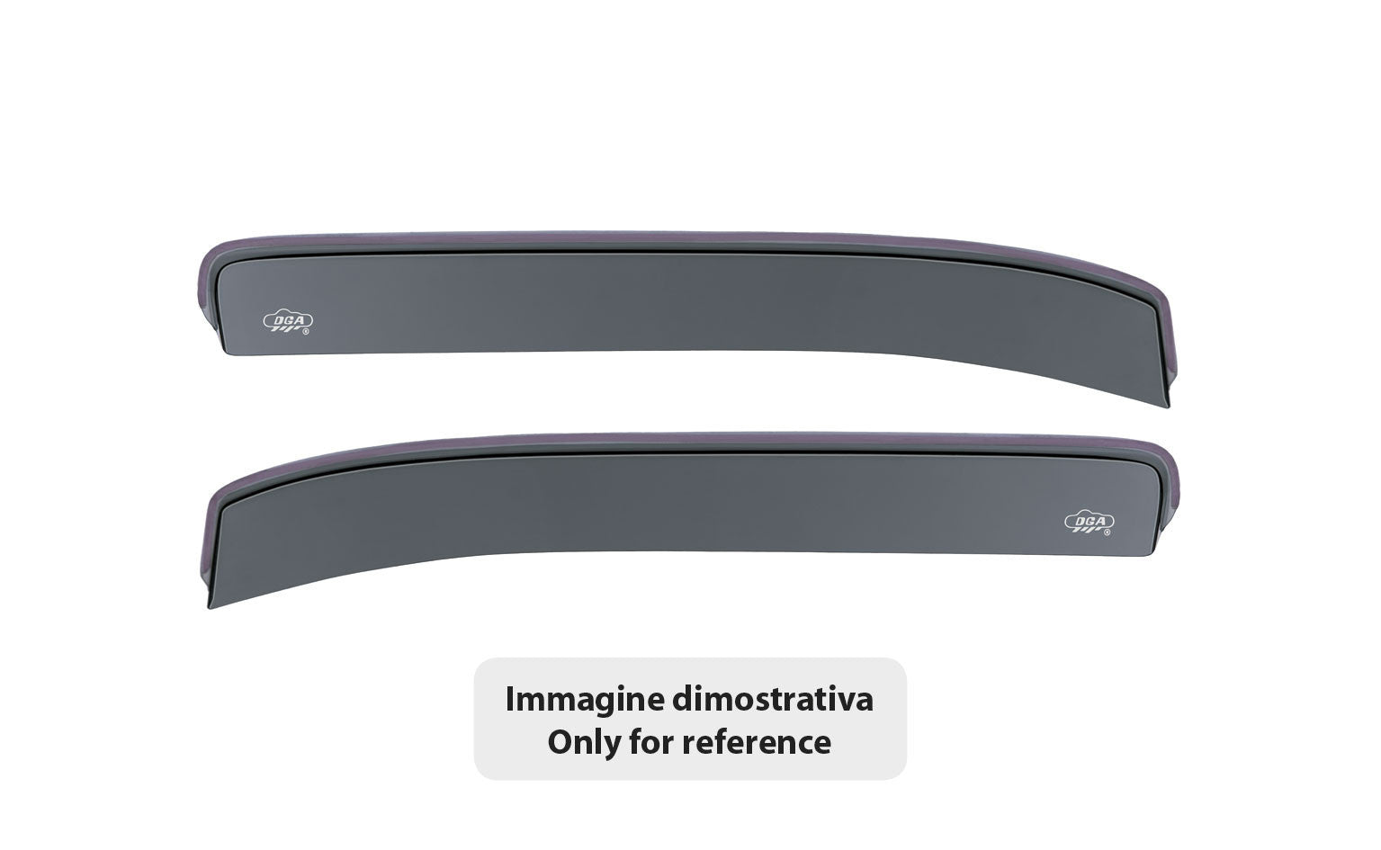 Set deflettori aria anteriori ad incastro, tipo corto - compatibile per Citroen C3 (05/02>10/09)