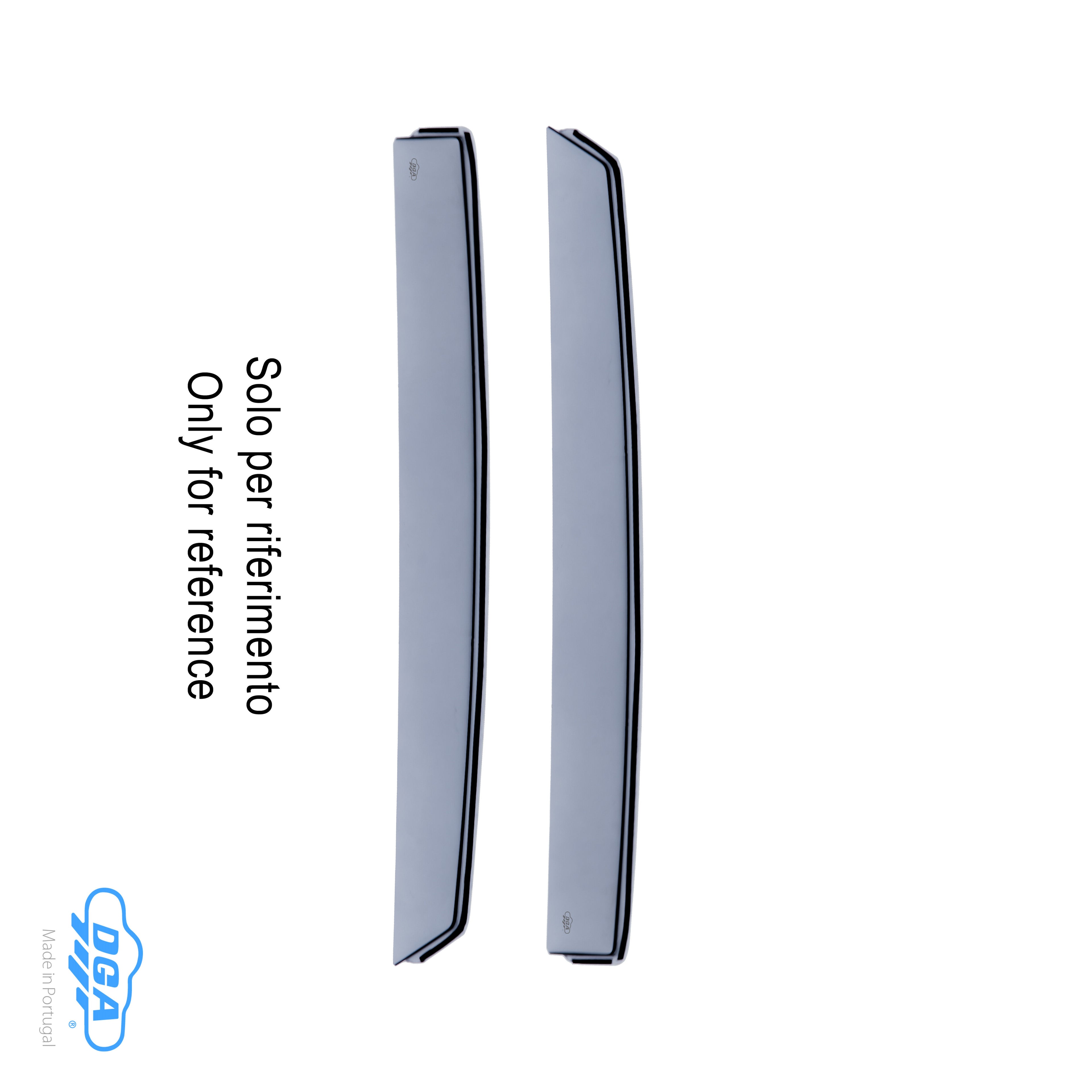 Set deflettori aria posteriori ad incastro - compatibile per Renault Zoe (12/19>04/24)