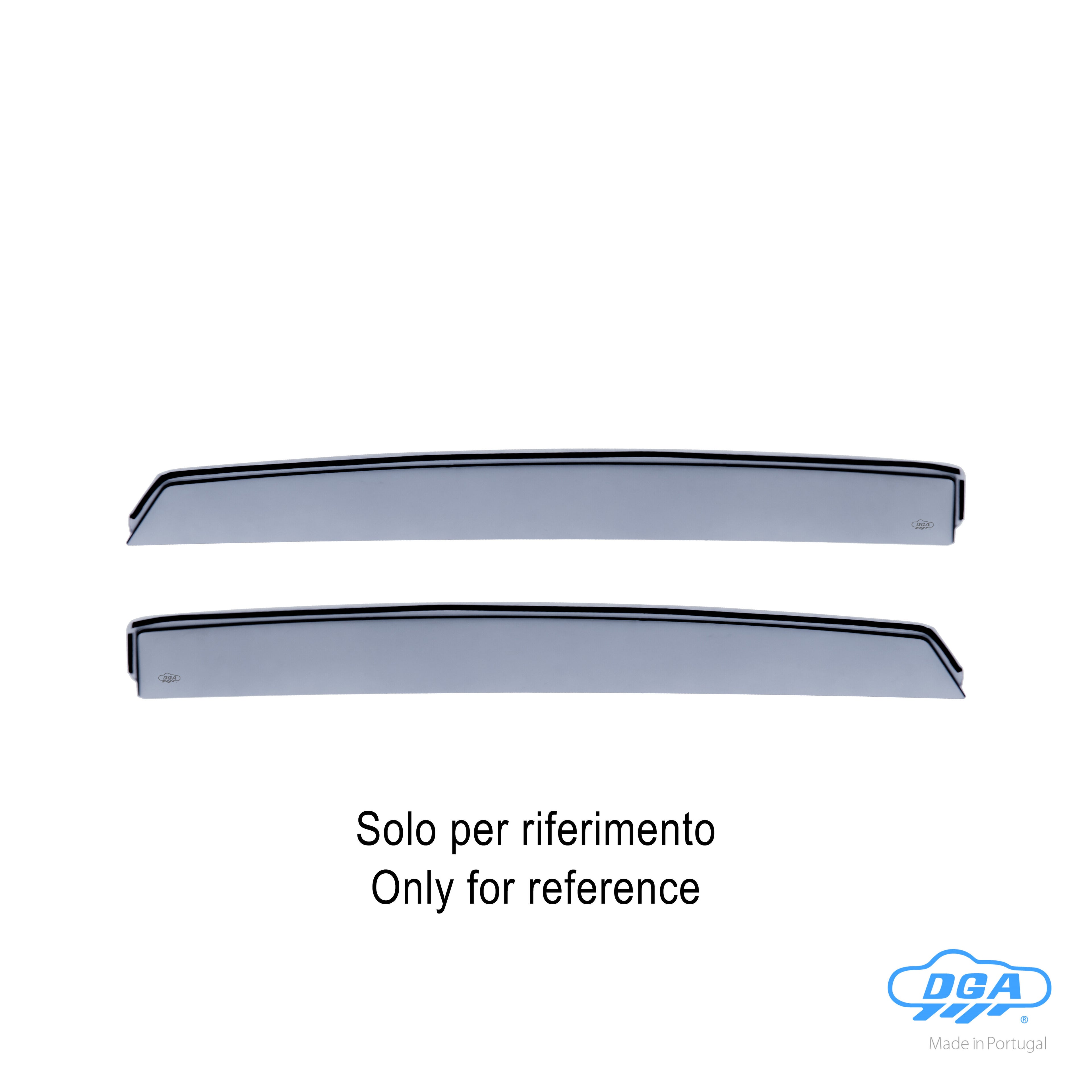 Set deflettori aria posteriori ad incastro - compatibile per Toyota Land Cruiser 5p (09/24>)