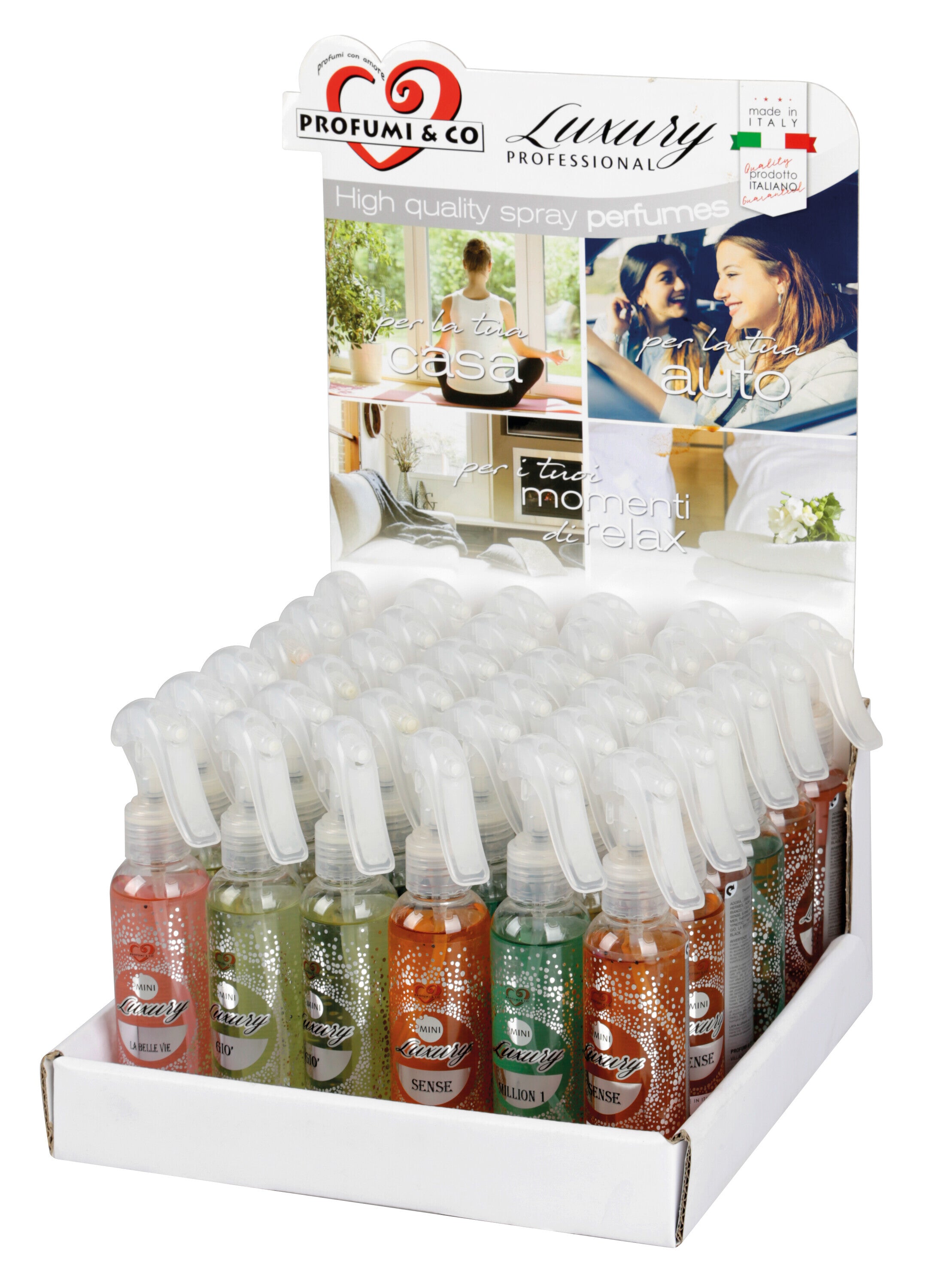 Mini Luxury Professional 150 ml, espositore 36 pz