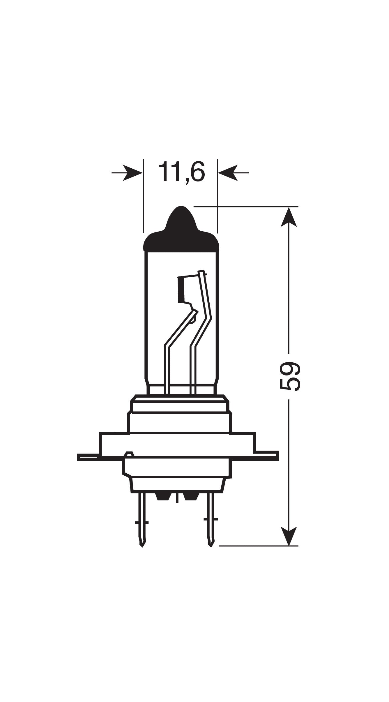 24V Lampada alogena Blu-Xe - H7 - 70W - PX26d - 2 pz - Scatola