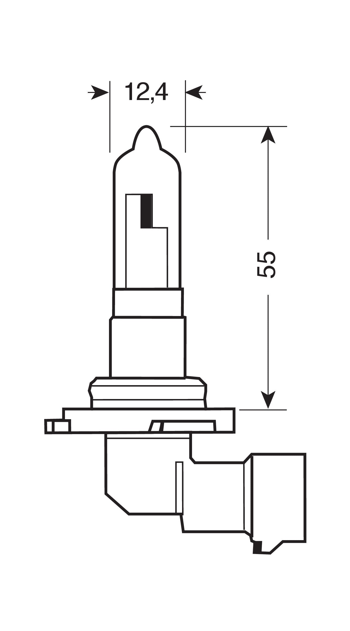 12V Lampada alogena Blu-Xe - HB3 9005 - 65W - P20d - 2 pz - Scatola