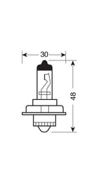 12V Lampada alogena - S3 - 15W - P26s - 1 pz - Scatola