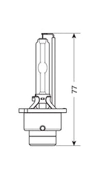 Lampada HID Xenon 6.000°K - D2S - 35W - P32d-2 - 1 pz - Scatola