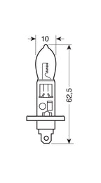 12V Lampada alogena Xenium Race - H1 - 55W - P14,5s - 2 pz - Scatola