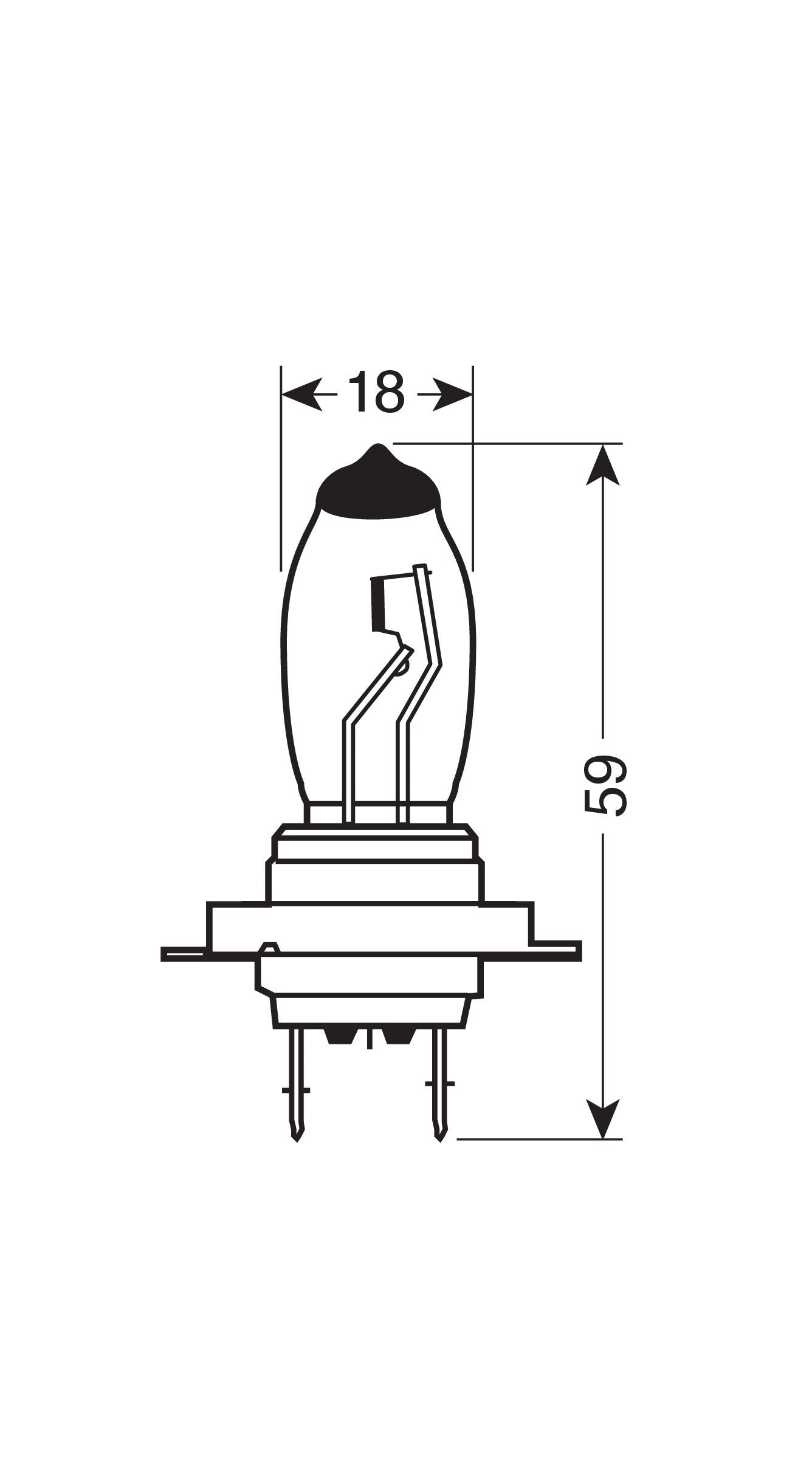 12V Lampada alogena Xenium Race - H7 - 55W - PX26d - 2 pz - Scatola