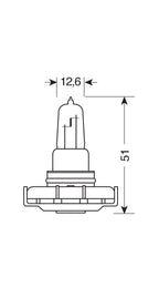 12V Lampada alogena - PSX24W - 24W - PG20-7 - 1 pz - Scatola