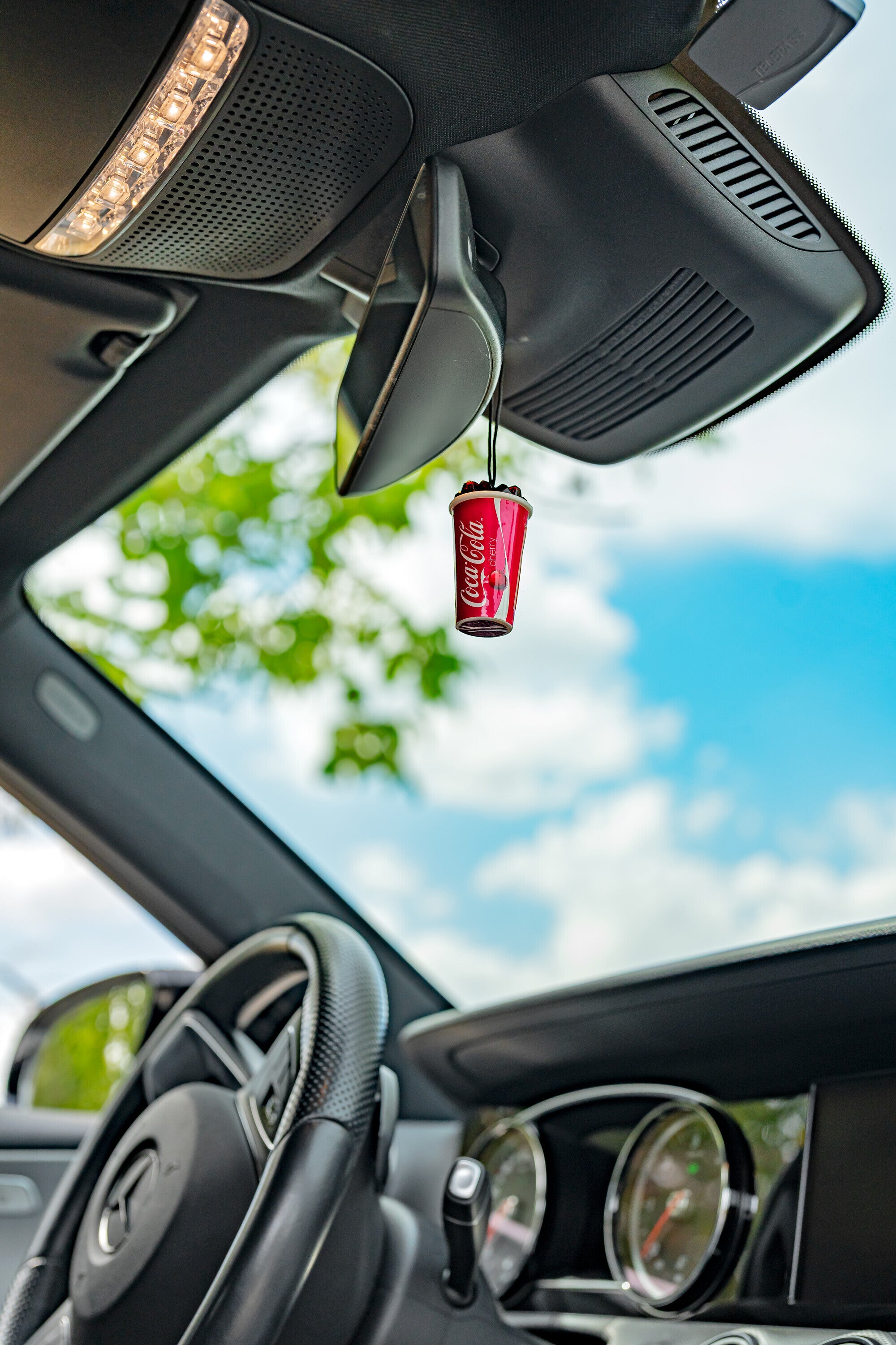 Coca-Cola® Bicchiere, deodoranti per abitacolo - Espositore da banco 12 pz