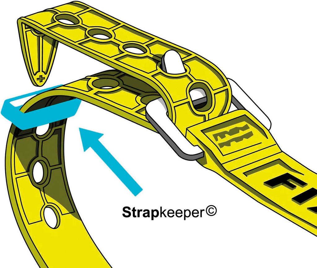 Fixplus Strapkeeper, anelli ferma cinghia, 4 pz - S - ↔ 1,25 cm