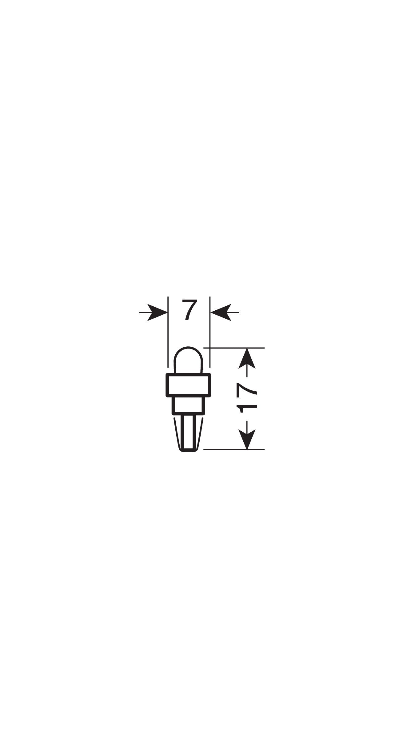 12V Kit Lampade cruscotto 1 Led - (T5) - W2x4,6d - 5 pz - D/Blister - Blu