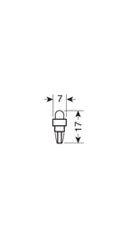 12V Kit Lampade cruscotto 1 Led - (T5) - W2x4,6d - 5 pz - Scatola - Rosso