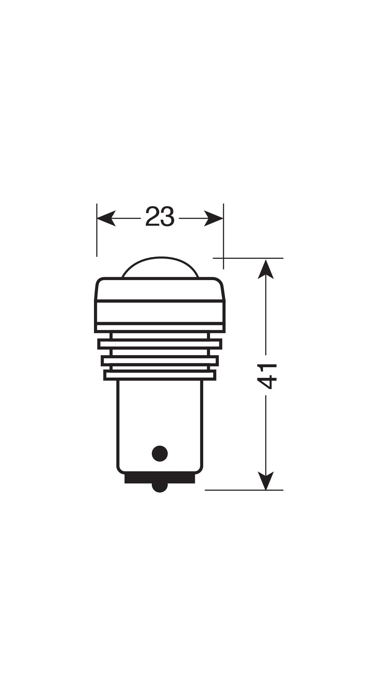 12V Led Series - 2 super chips + 3 chips - (P21W) - BA15s - 1 pz - D/Blister - Bianco