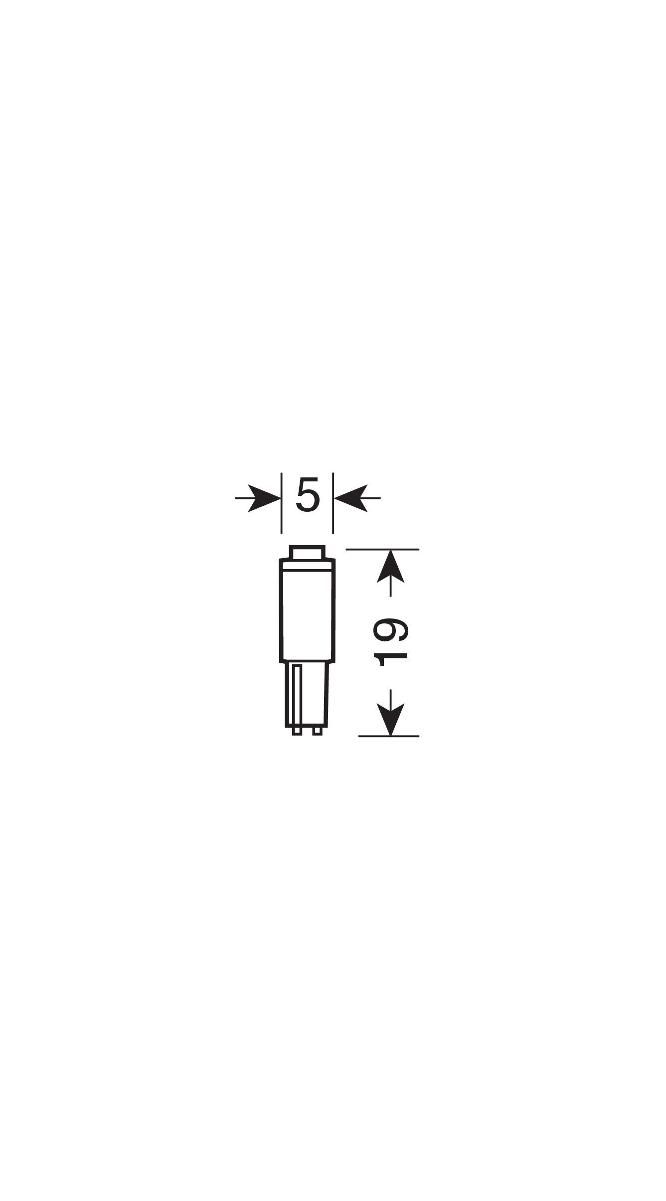 12V Hyper-Led 2 - 1 SMD x 2 chips - (T3) - W2x4,6d - 2 pz - Scatola - Bianco