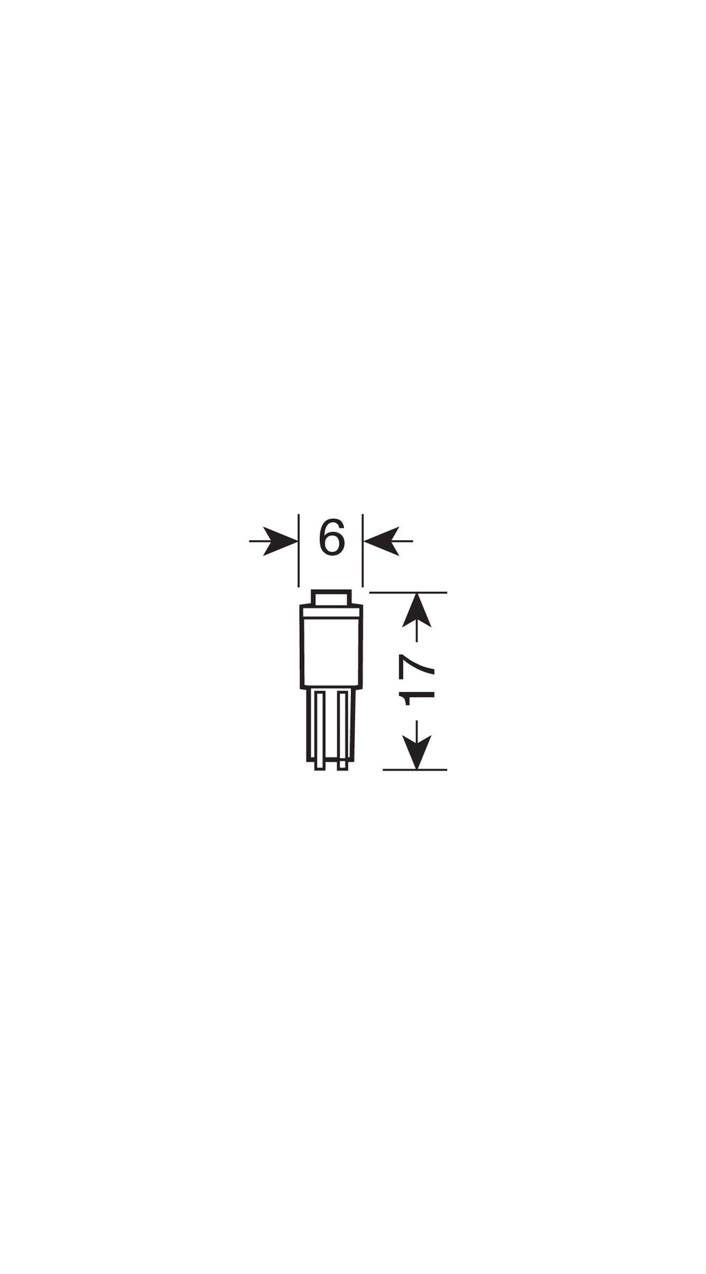 12V Hyper-Led 2 - 1 SMD x 2 chips - (T5) - W2x4,6d - 2 pz - Scatola - Blu