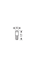12V Hyper-Led 2 - 1 SMD x 2 chips - (T5) - W2x4,6d - 2 pz - Scatola - Blu