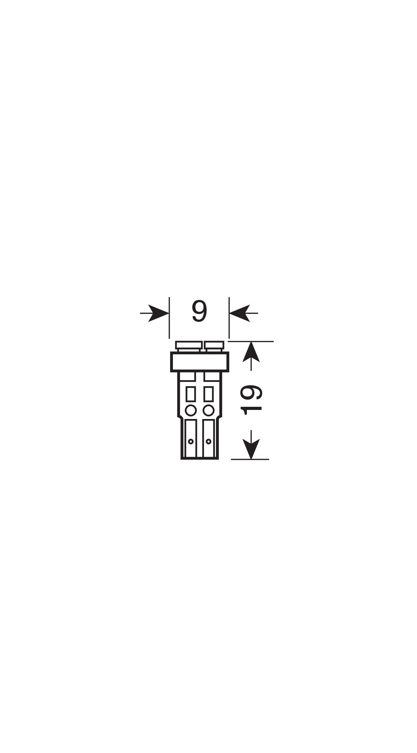 12V Hyper-Led 3 - 3 SMD x 1 chip - (T5) - W2x4,6d - 2 pz - Scatola - Bianco