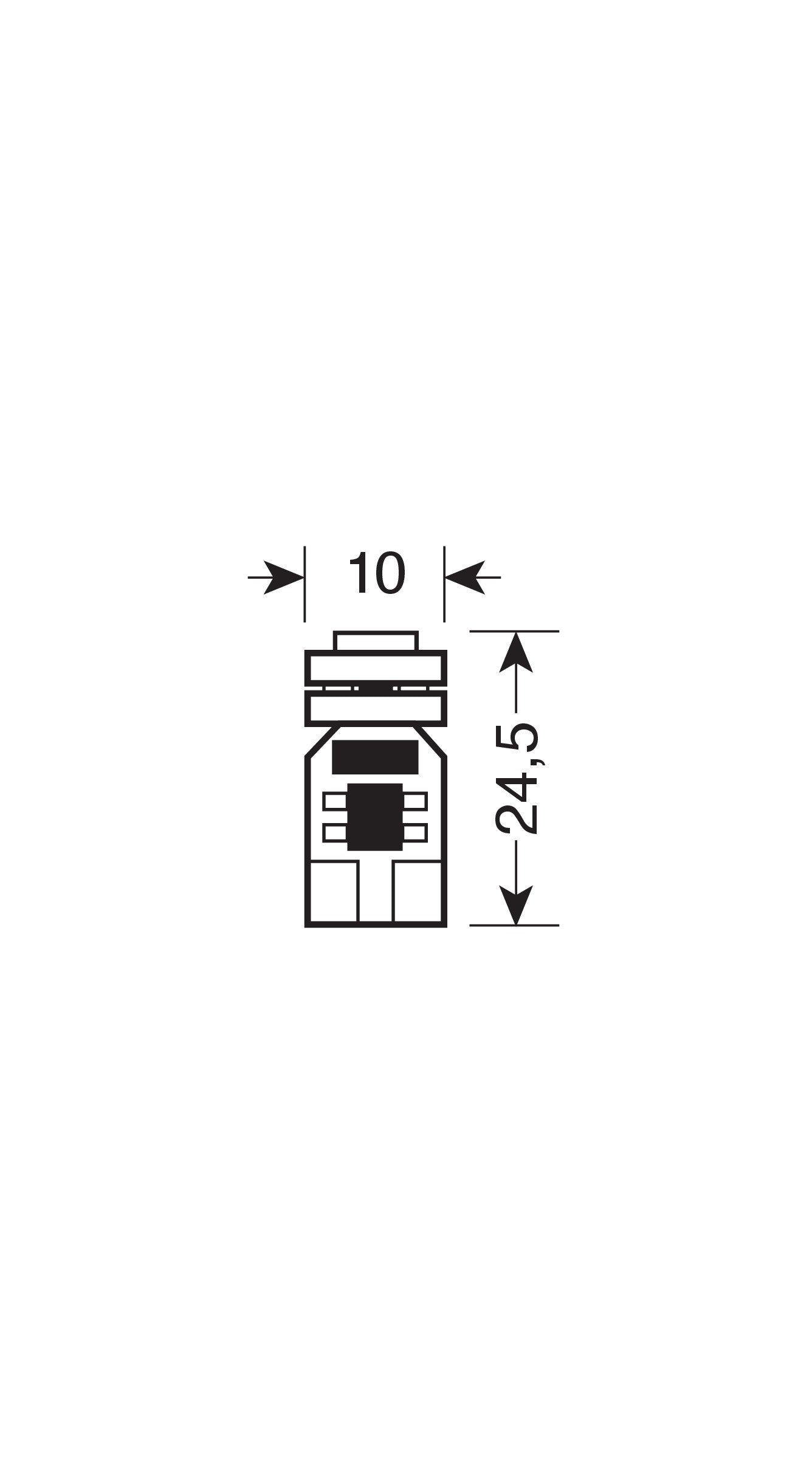 12V Hyper-Led 12 - 4 SMD x 3 chips - (T10) - Quadrifocus - W2,1x9,5d - 2 pz - Scatola - Bianco - Doppia polarità - Resistenza incorporata