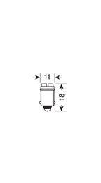 12V Hyper-Led 6 - 2 SMD x 3 chips - BA9s - 2 pz - Scatola - Bianco