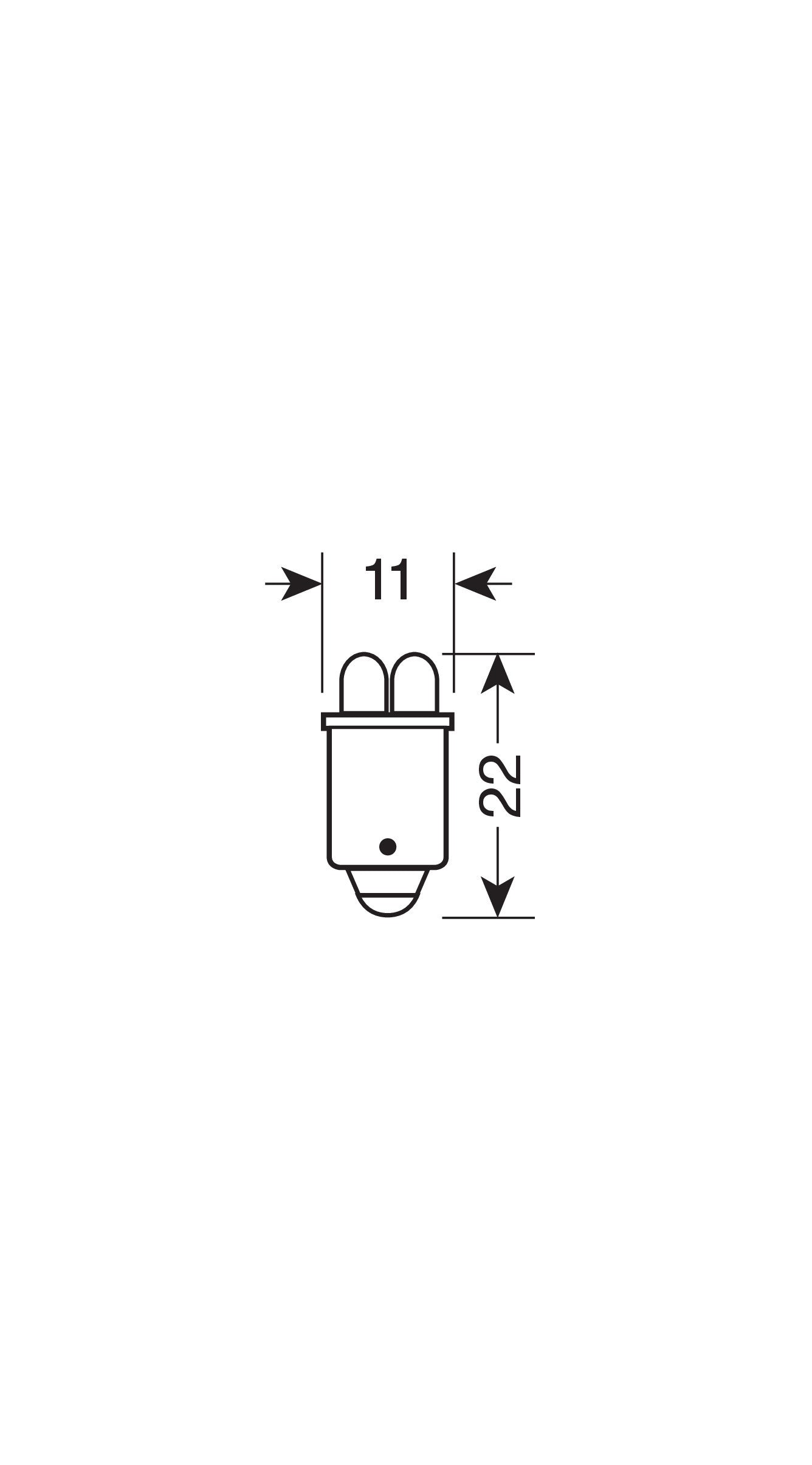 24V Led Series - 4 Led - (T4W) - BA9s - 2 pz - Scatola - Bianco