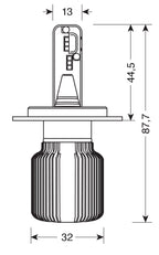 12/24V Halo Led Serie 3 Blade - (H4) - 20W - P43t - 2 pz - Scatola