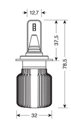 12/24V Halo Led Serie 3 Blade - (H7) - 20W - PX26d - 2 pz - Scatola