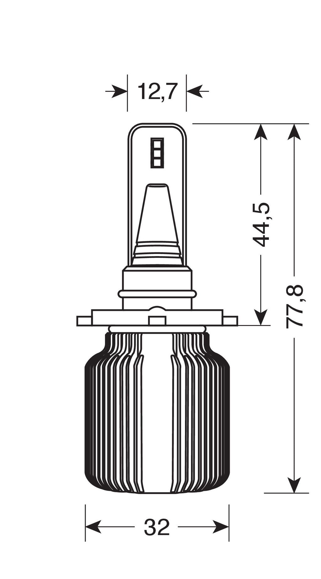 12/24V Halo Led Serie 3 Blade - (H10-HB3 9005) - 20W - P20d - 2 pz - Scatola