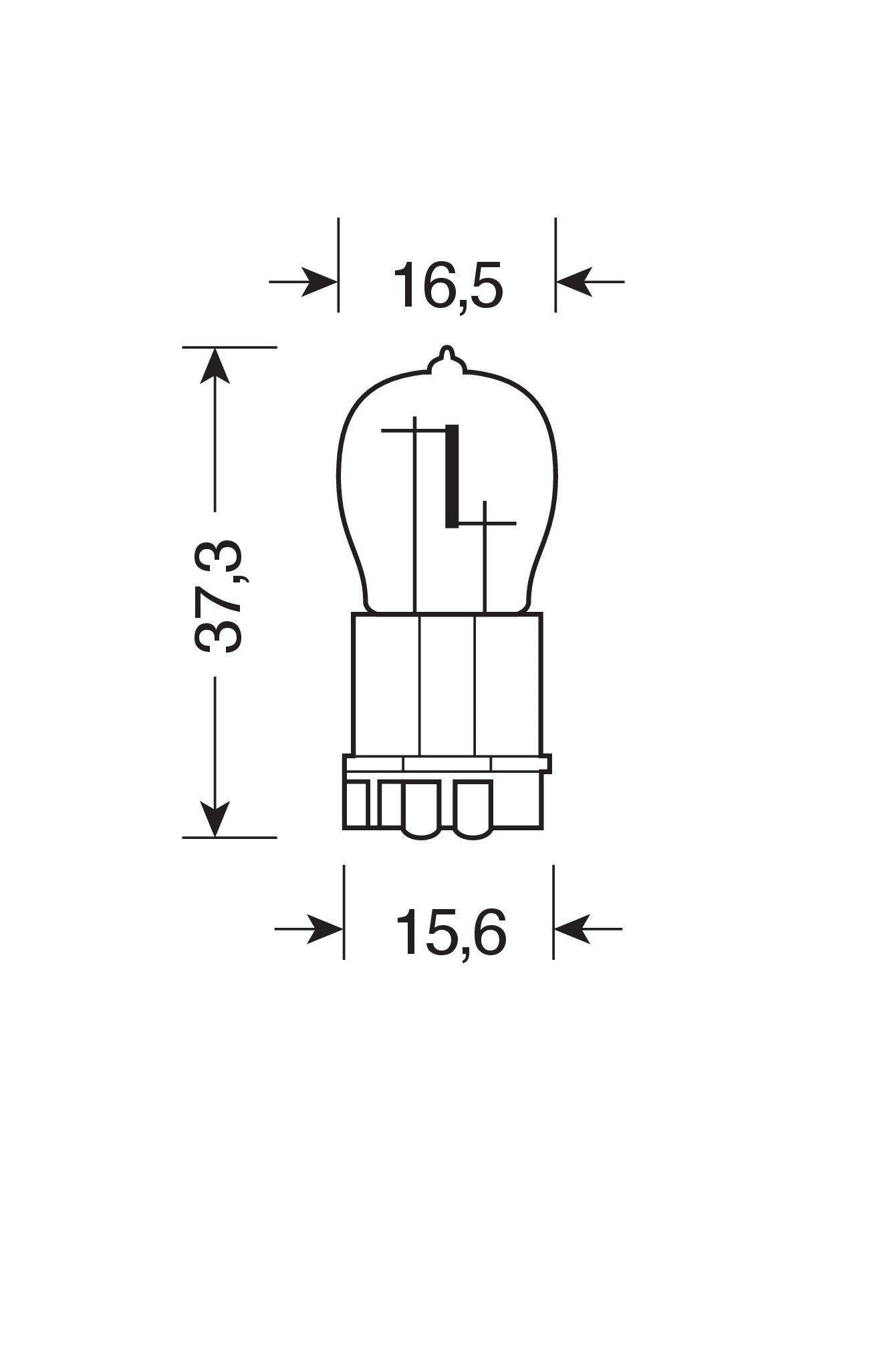 12V Lampada alogena - PW24W - 24W - WP3,3x14,5-3 - 2 pz - D/Blister