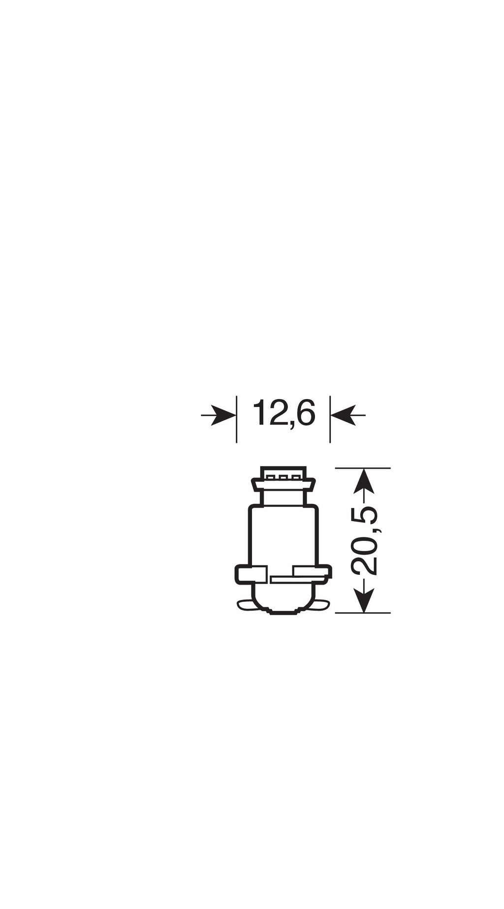 24V Led series - 1 Led SMD - (R11) - B8,0 - 20 pz - Busta - Rosso