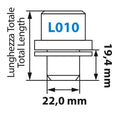 Dadi piatti, kit 4 pz - Original - L010