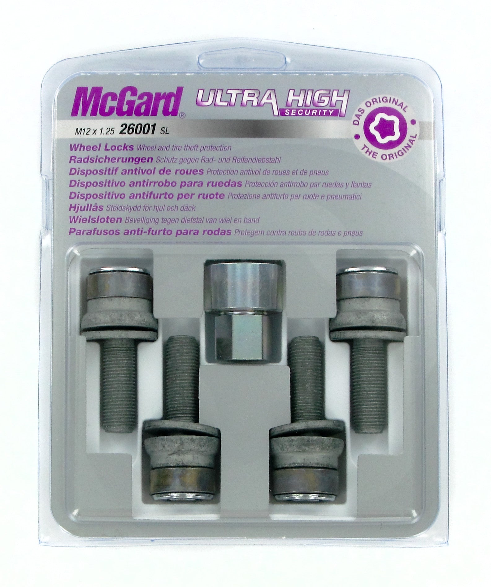 Bulloni piatti con rondella, kit 4 pz - Ultra High Security - D020