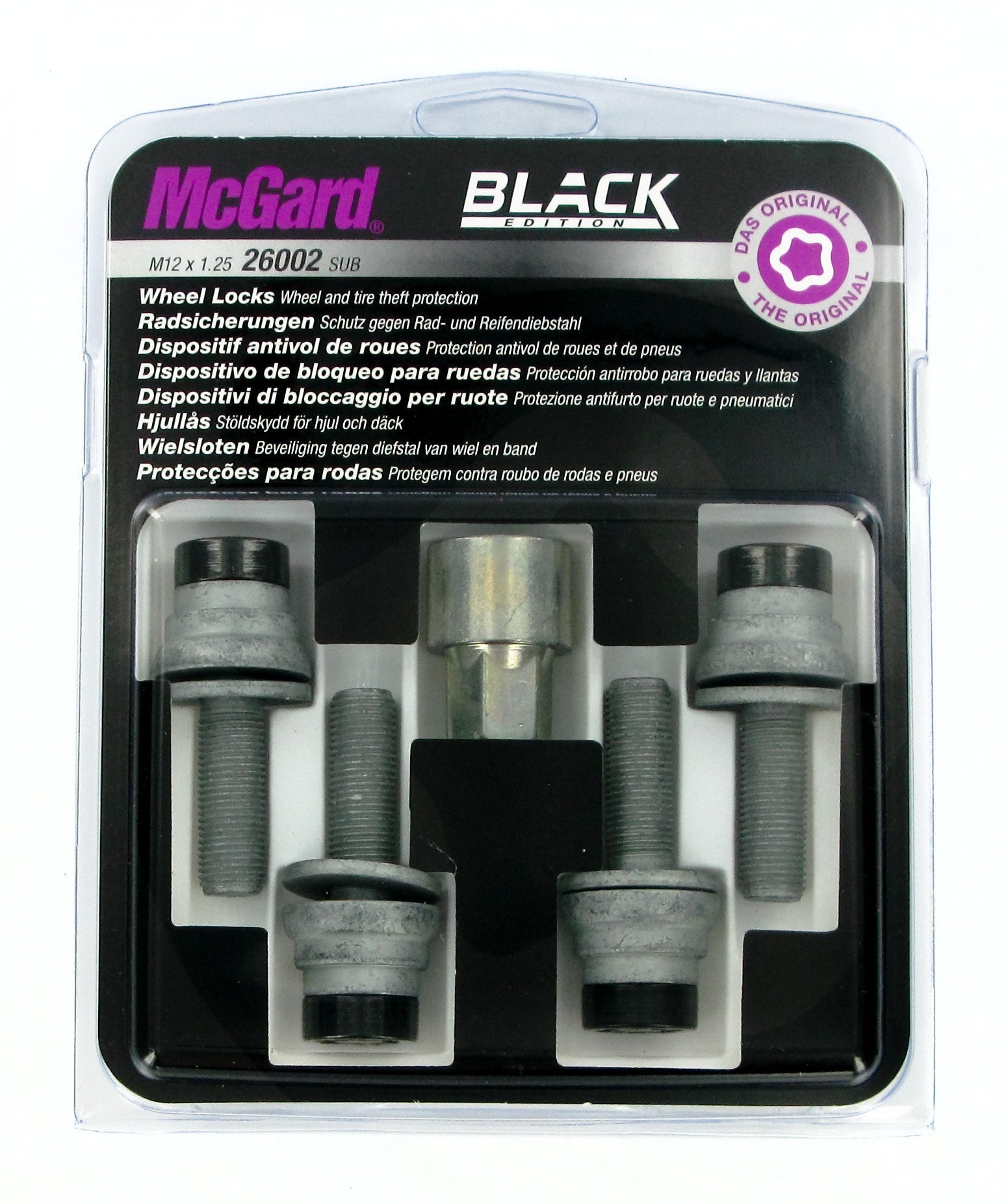 Bulloni piatti con rondella, kit 4 pz - Black Edition - D010