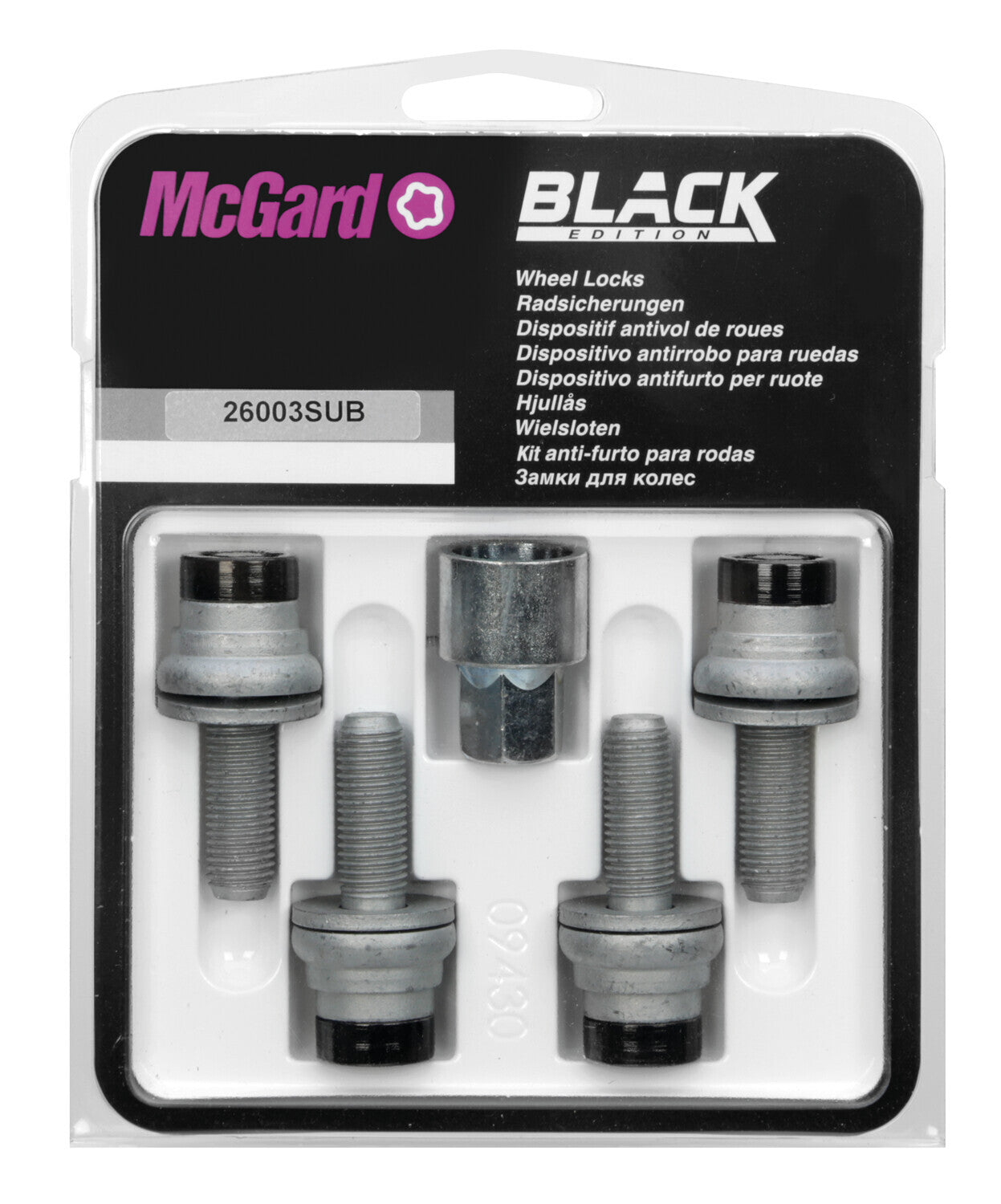 Bulloni piatti con rondella, kit 4 pz - Black Edition - D040