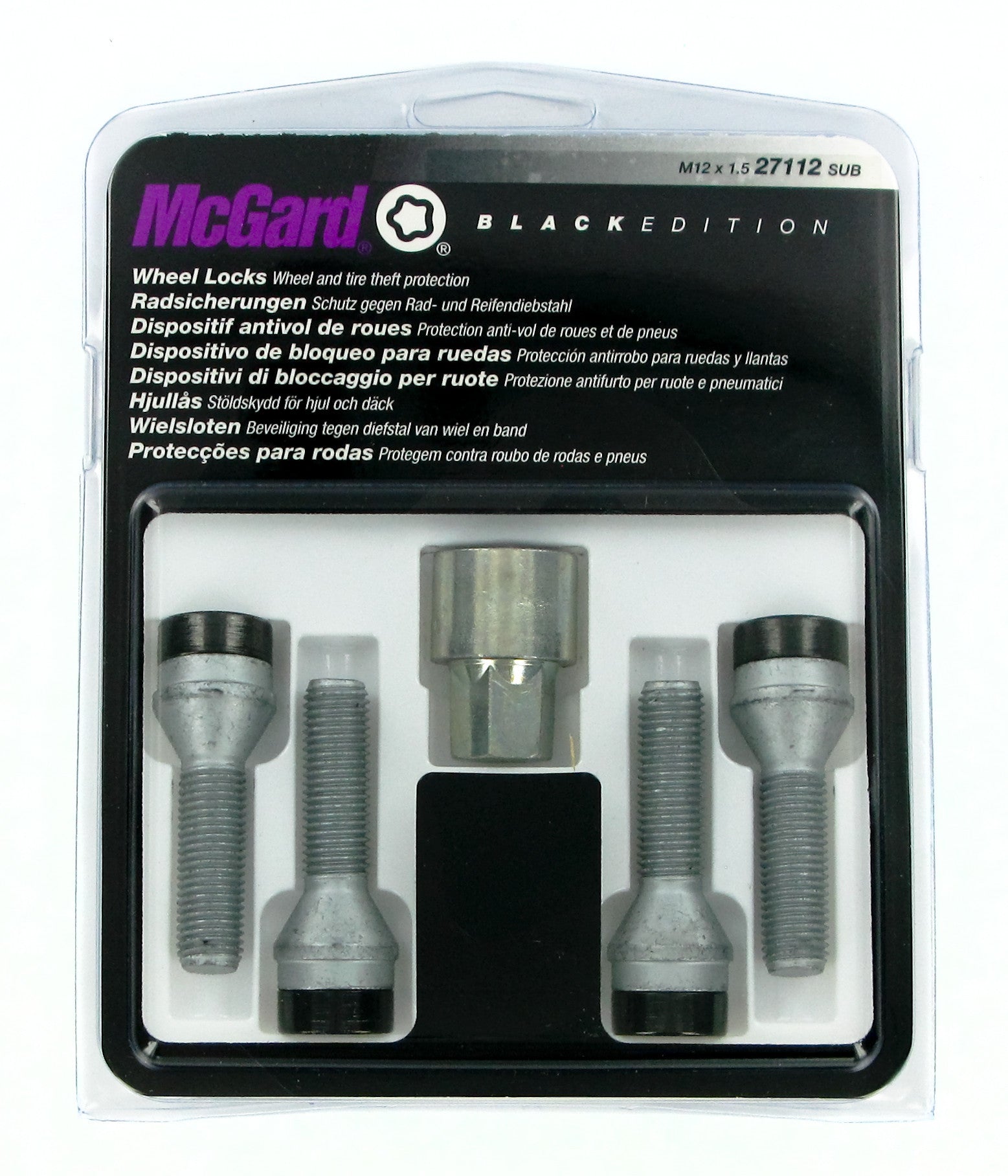 Bulloni conici, kit 4 pz - Black Edition - A160