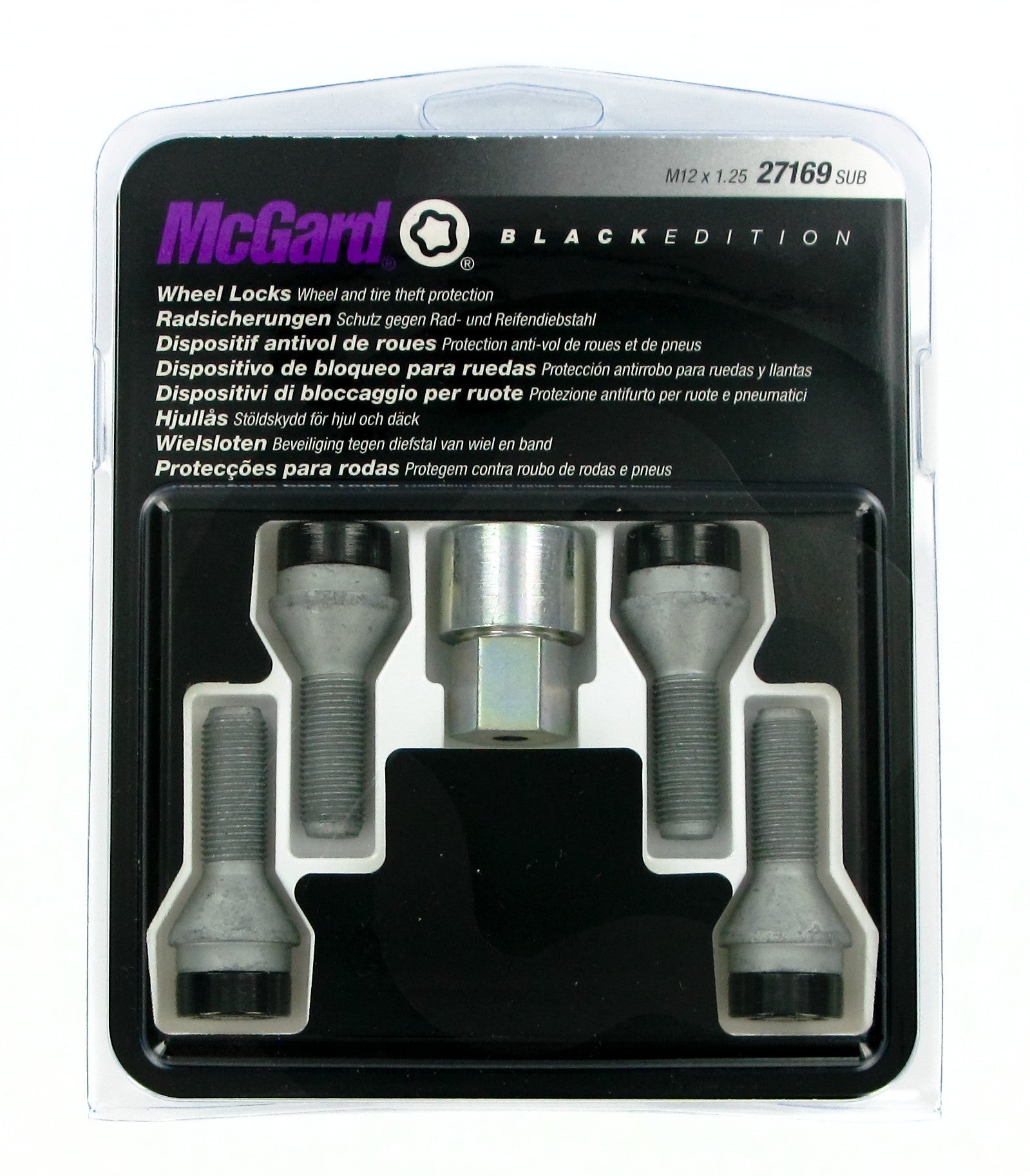 Bulloni conici, kit 4 pz - Black Edition - A060