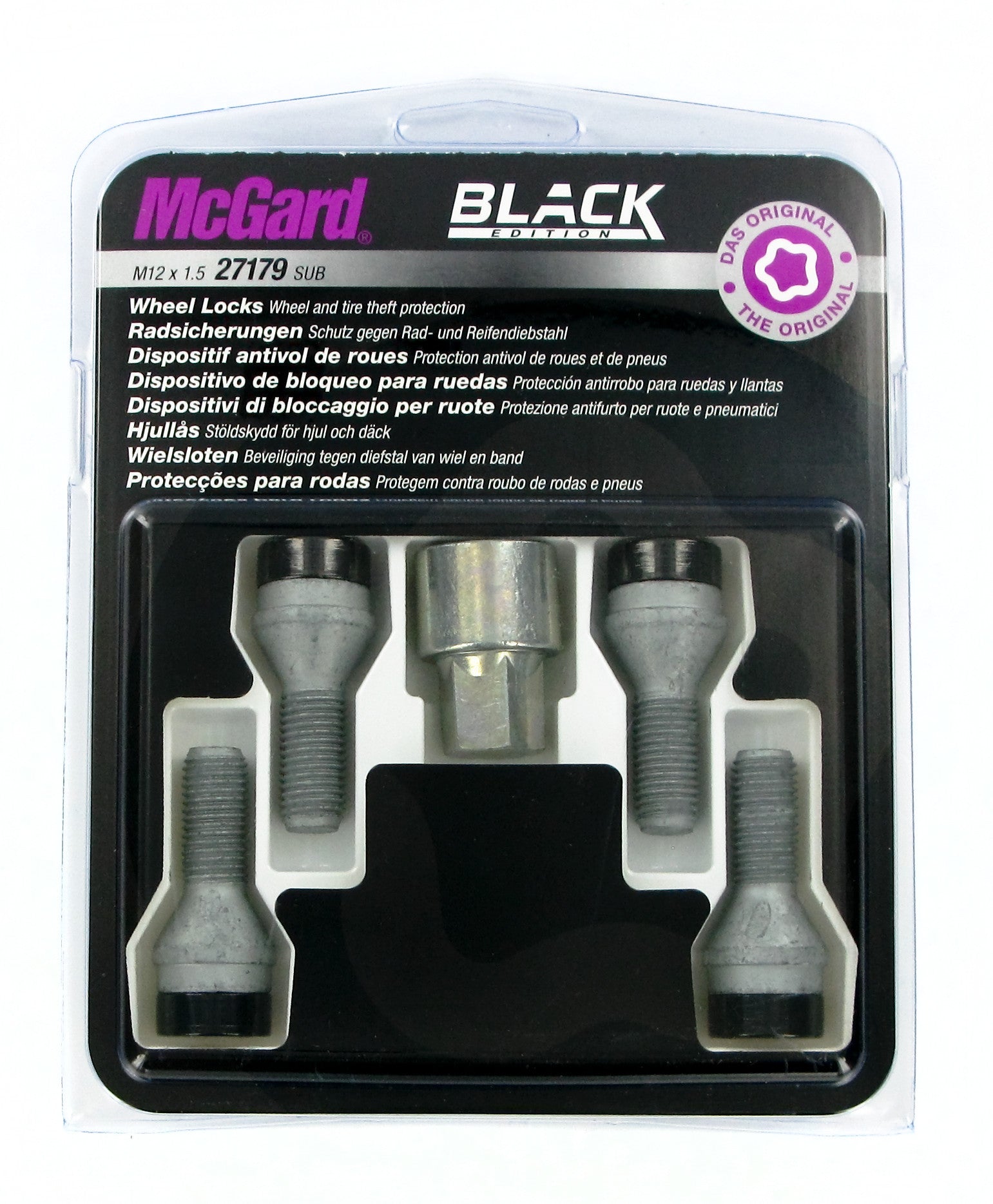 Bulloni conici, kit 4 pz - Black Edition - A120