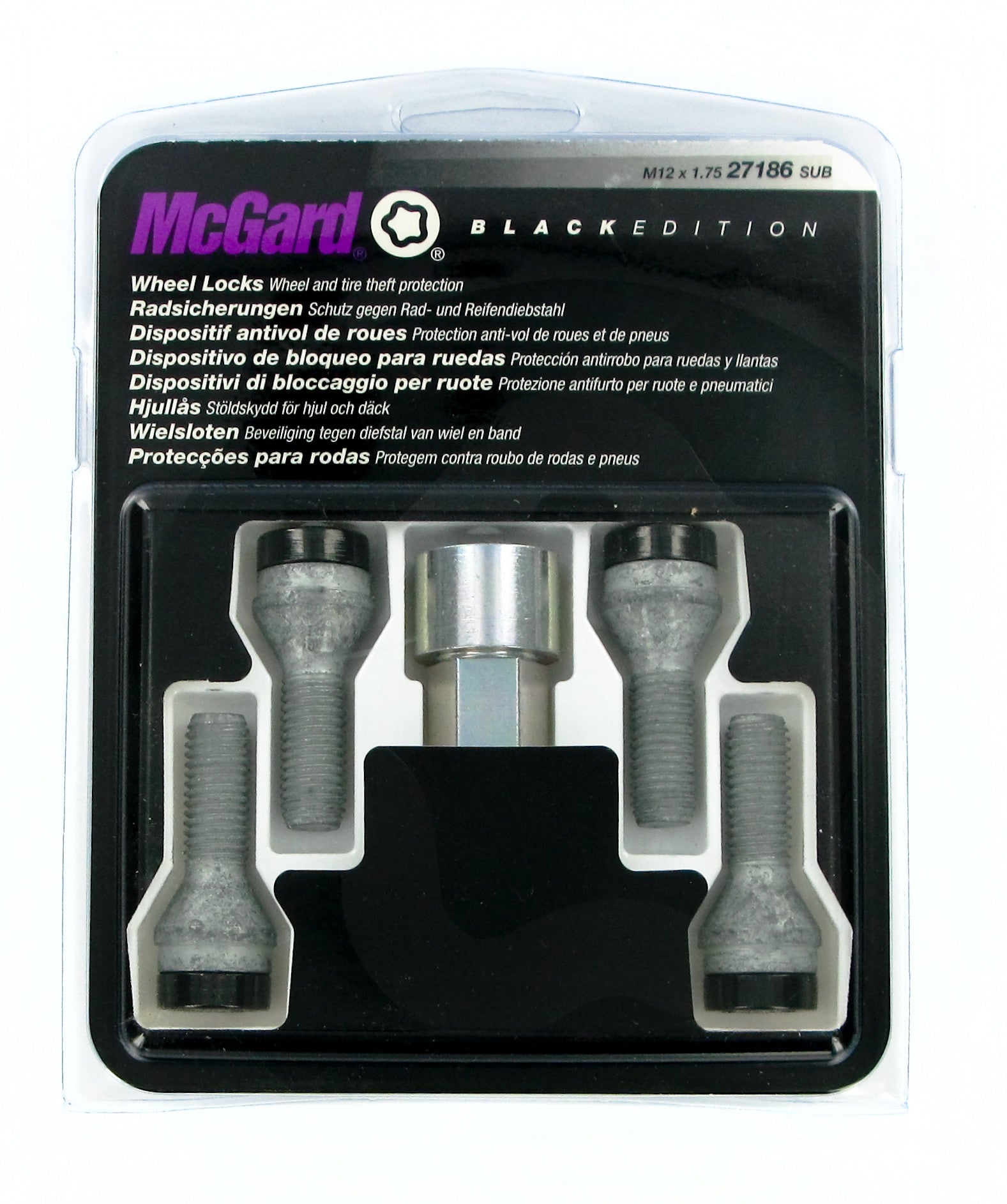 Bulloni conici, kit 4 pz - Black Edition - A210