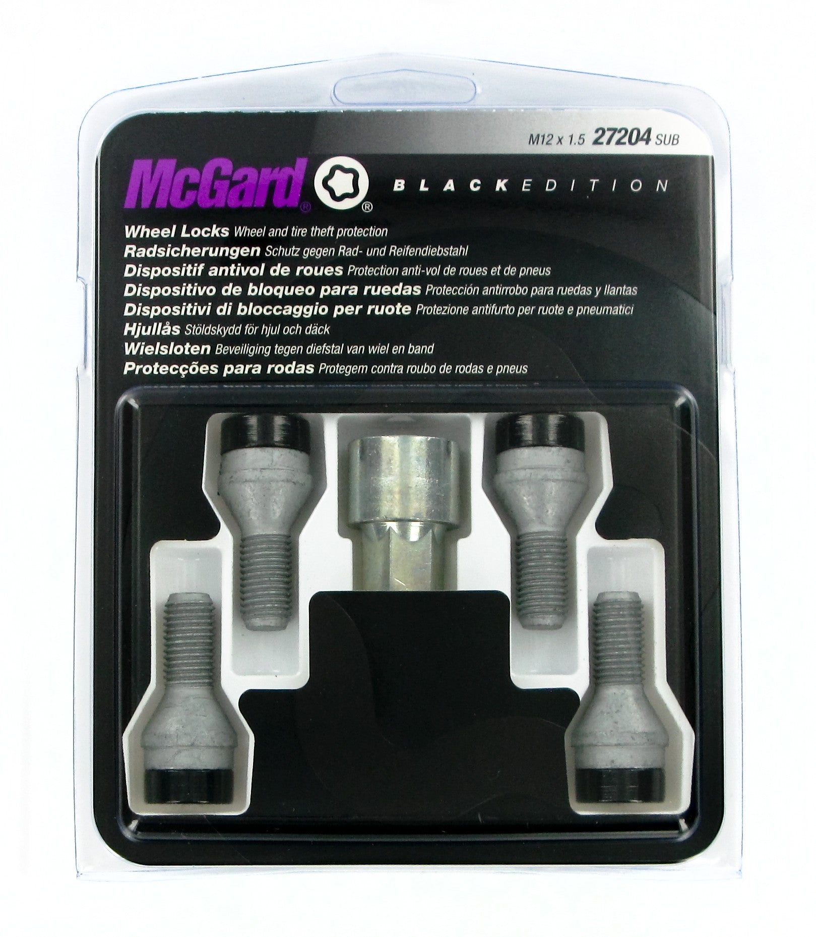 Bulloni conici, kit 4 pz - Black Edition - A100