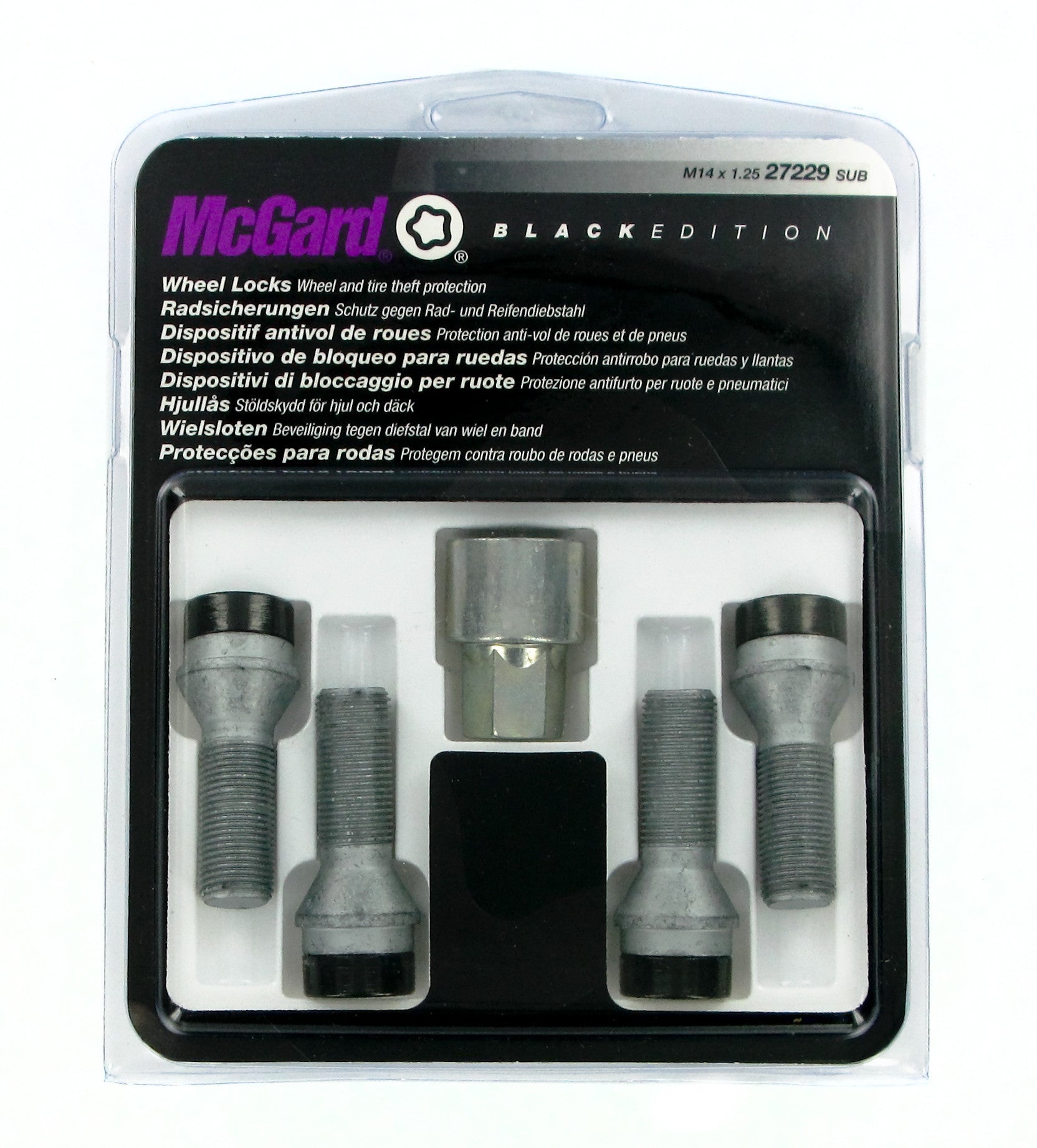 Bulloni conici, kit 4 pz - Black Edition - A230
