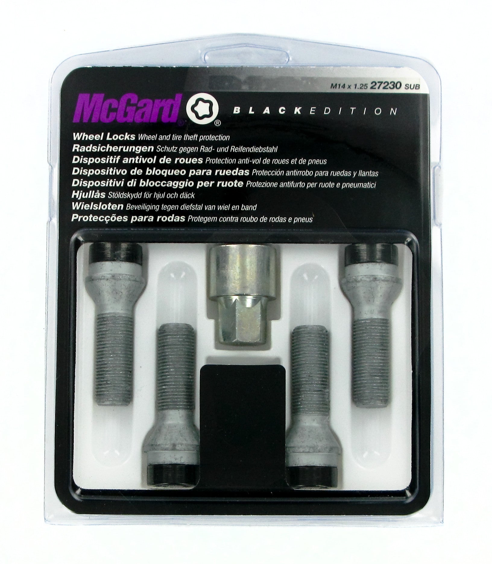 Bulloni conici, kit 4 pz - Black Edition - A240