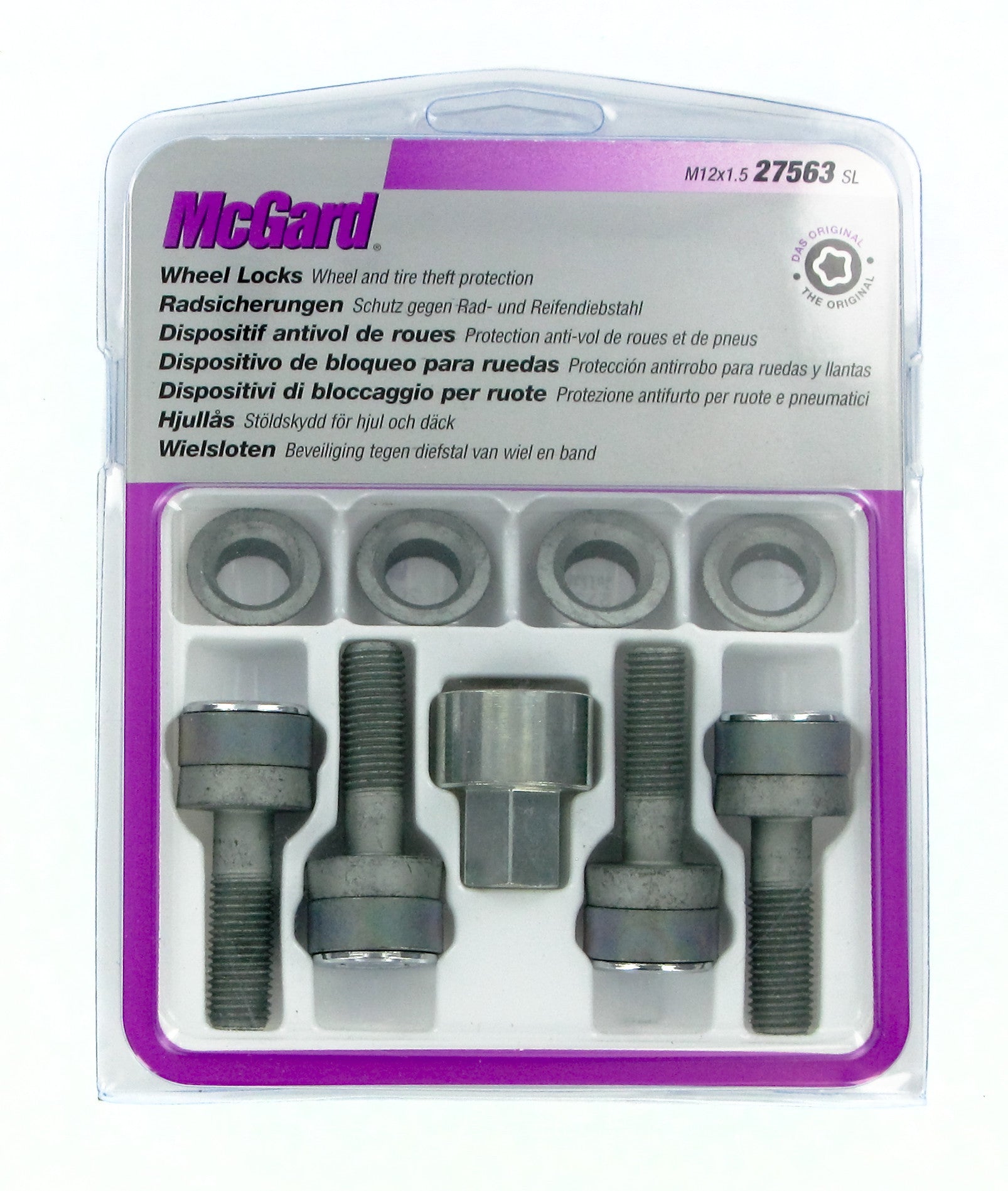 Bulloni con rondella conica, kit 4 pz - Ultra High Security - C020