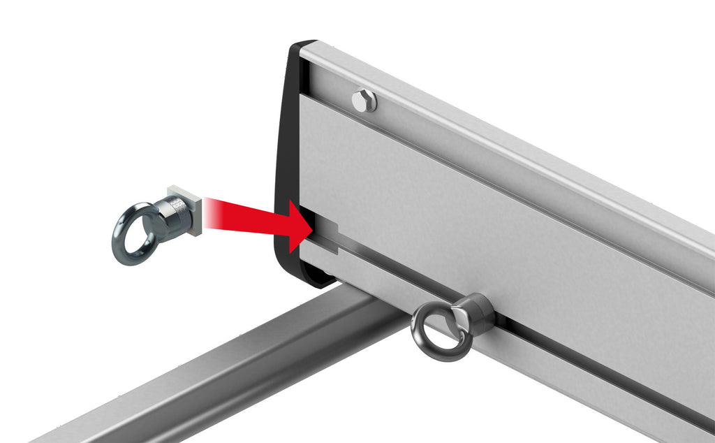 Kargo Rack System - Coppia fianchetti h 12 cm - 180 cm