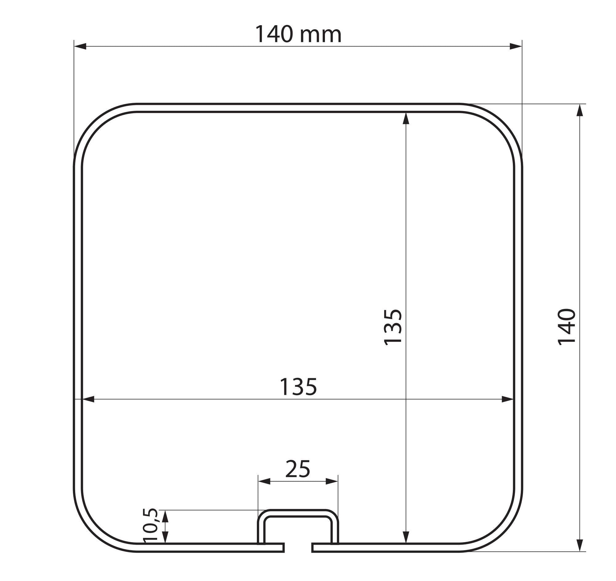 Van-Tube 2000, portatubi in alluminio per veicoli commerciali - 222 cm