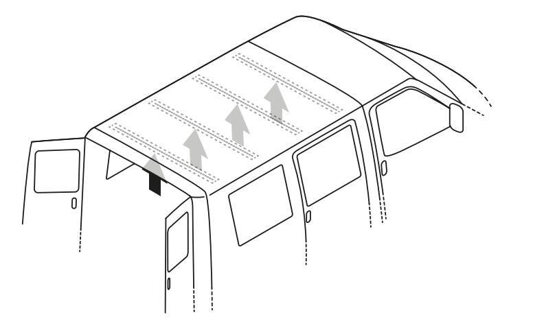 Van Ladder Holder, porta scala da interno per furgone