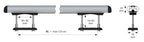 Kuma, set completo barre portatutto in alluminio - XL - 137 cm