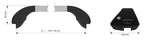 Snap Alu, coppia barre portatutto telescopiche in alluminio - L - 100÷136 cm