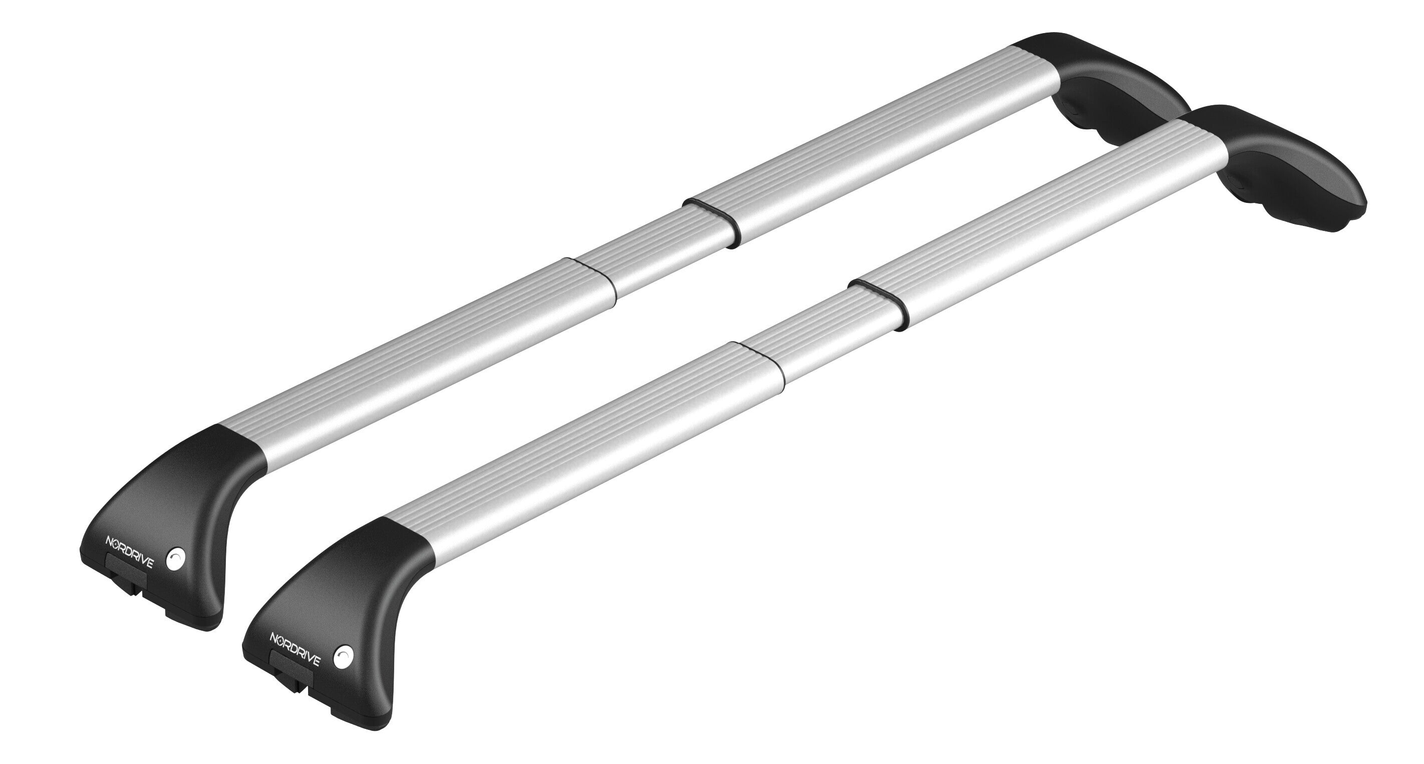 Snap Alu, coppia barre portatutto telescopiche in alluminio - L - 100÷136 cm