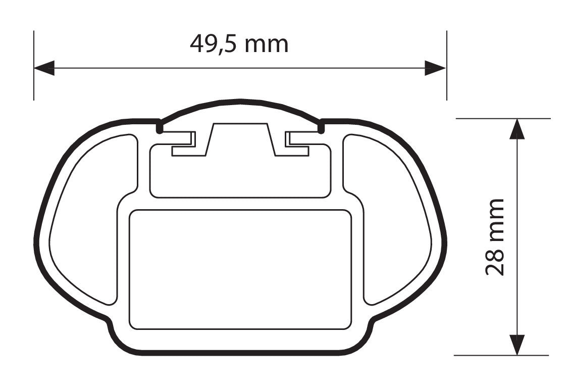 Alumia, coppia barre portatutto in alluminio - S - 108 cm
